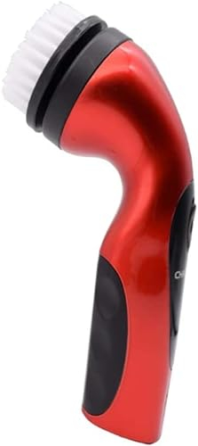 Brosse à chaussures électrique for cirage de chaussures - Kit - Nettoyeur de chaussures automatique - Polisseuse portable - Batterie ou prise de chaussure, sac, canapé en cuir (couleur : rouge, taille