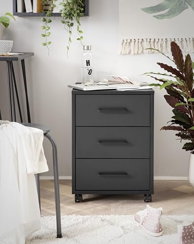 Schildmeyer Rollcontainer Ruby 158174, schwarz matt, 40 x 50 x 57 cm