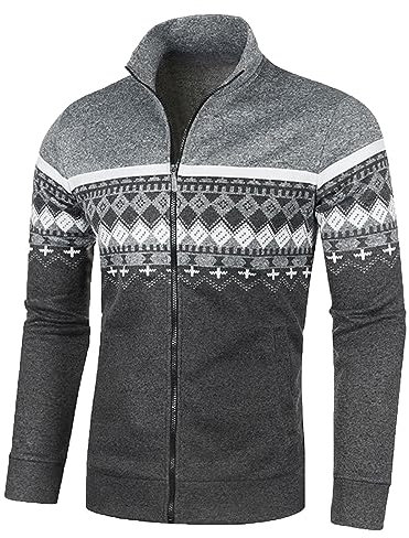 Troyer Herren Winter, Wollpullover Herren Herbst/Winter, Troyer Arbeitspullover Warm Winterpullover Weihnachtspullover Norweger Pullover Große Größen Herrenpullover Langarm Pullover & Strickjacken