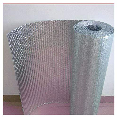 Rouleau d'isolation thermique autocollant en aluminium de qualité supérieure pour plafond, mur et façade - Isolation thermique et froide multicouche pour économie d'énergie dans radiateur - Taille : 1