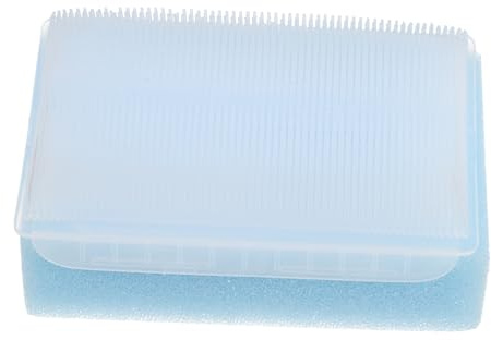 STOBOK Baby Sensory Brush for Therapy Soft Flexible Bath Brush Cradle Cap Treatment for Boys and Girls Ergonomic Handle Sky Blue
