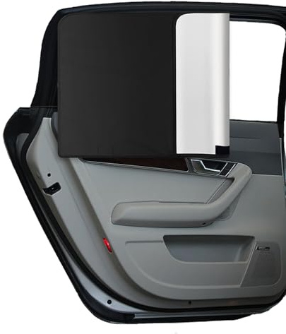 NOYVYDS Parasol Coche Bebe Magnético,Parasol de Coche para Ventana Lateral Trasera,Protección UV,Sombrilla Universal,Compatible con la Mayoría de los Vehículos,2 Unidades,80x50cm