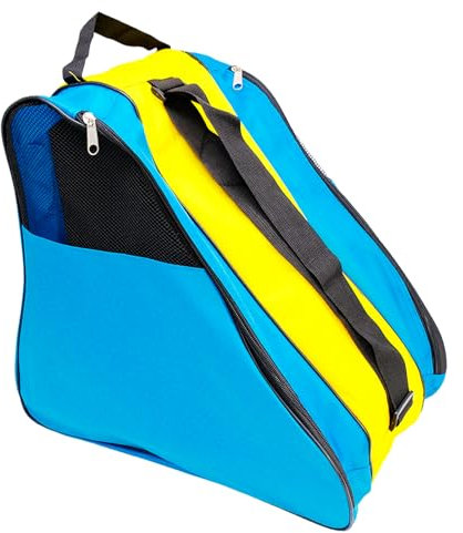 inheming Roller Skate Bag,Breathable Inline Skates Carry Bag, Large Storage Bag for Ice Skates, Oxford Cloth Roller Skating Bags with Adjustable Shoulder Strap