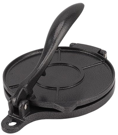 Tortilla Press, Tortilla Maker Tortilla Maker Tortilla Folder Tortilla Press Tool Pizza Pie Patty Making (20cm Black)