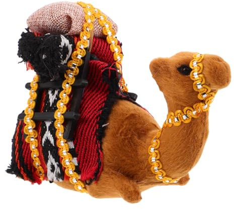 YARNOW Kamel-Ornament Realistisches Tiermodell Sammlungsfigur Für Heimdekoration Und Schminktischdekoration Ästhetisches Simulationstier-Ornament Wüstentierfigur Für Desktop Und