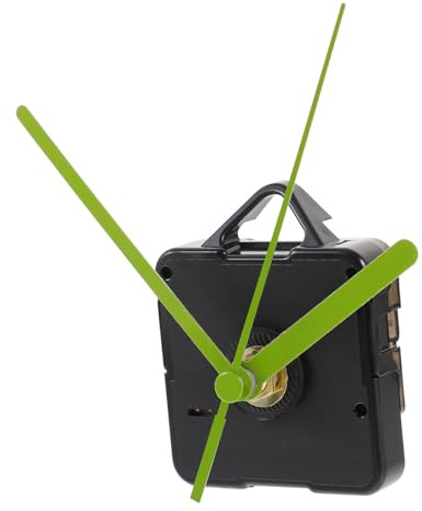 HOMSFOU Quarzwanduhrwerk Mit Haken Lautloses Uhrwerk Für Wanduhr Uhrwerk Mit 3 Zeigern DIY Ersatzteil Für Wanduhr Tischuhr Und Heimwerkeruhr Ohne Batterie 12.00 X 6.00 X 1.50 cm