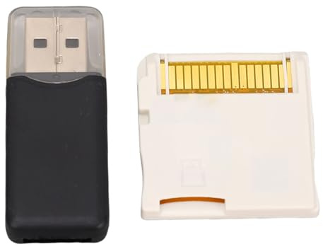 Aramox Jeu Vidéo Flash Memory Carte avec Lecteur, Flash Game Cards for NDS 2DS 3DS Console ASIC Chip Allant de la 4G à 128g (White)