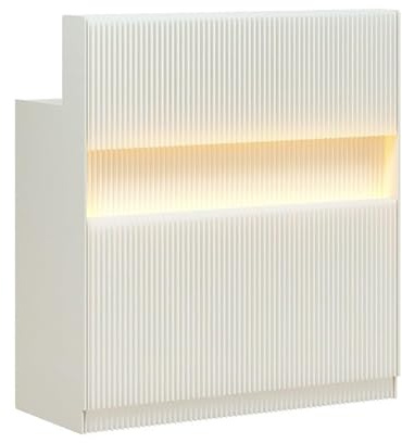 YOOMAIMU Fällbar liten bardisk kontor receptionsskrivbord modern kommersiell utställning bekväm station för konsultation av klädaffärer.