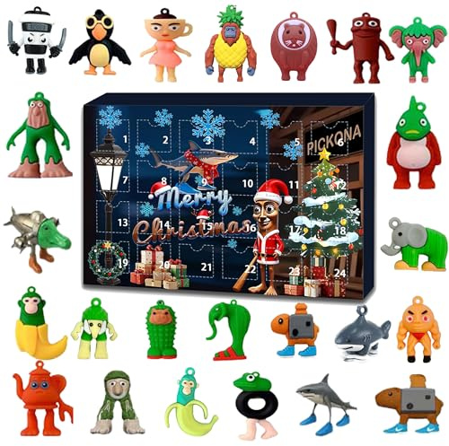 PICKONA Italian Toy Brainrot Action Figures Set, 24pcs Set Tung Tung Tung Sahur Figures for Kids & Adults Tralala-Inspired Holiday Collectibles for Fans Colleagues Friends