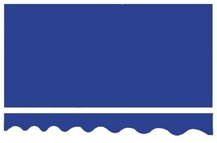 Tenda retrattile in tessuto di ricambio 400 x 250 cm, per ombrelloni esterni, ideale per ristoranti/negozi, verde (blu, 400 x 150 cm)