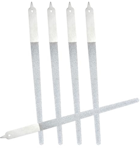 Ipetboom 5pezzi Limacce per Unghie in Acciaio Inossidabile Punta Affilata e Impugnatura Antiscivolo per Rifinire e Lucidare le Unghie Kit di Bellezza Portatile per Manicure