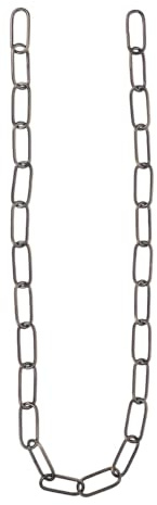 COLLBATH 1 Metro Cadena de Hierro de Eslabones para Lámparas Colgantes, Resistente 20kg, Acabado en Bronce Antiguo, Adecuado para Accesorios de Iluminación y Suspensión de Lámparas de