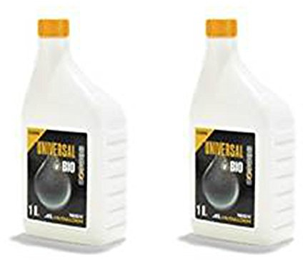 UNIVERSAL 2 Pezzi bio Olio Catena per Tutti motoseghe – 1 l
