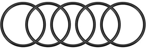 sourcing map 5 Stück O Ring Dichtungsringe 52 mm x 45 mm x 3,5 mm Metrische Nitrilkautschuk Dichtungsgummiring Gummi Ersatzdichtung für Sahnespender Poolpumpe Schnellkupplung Umfülladapter