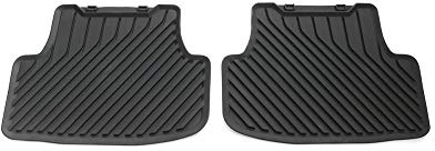 Audi 8Y4061511041 gummi golvmattor alla vädermattor 2 x gummimattor bak, svart