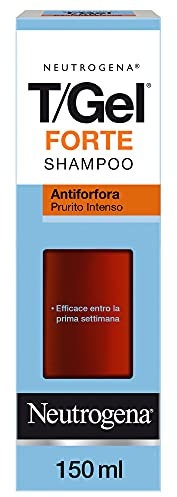 Neutrogena Shampoo Antiforfora T/Gel Forte Prurito Intenso, Shampoo uomo per capelli secchi contro il prurito, Trattamento anti-forfora senza alcol efficace dalla prima settimana, 150 ml