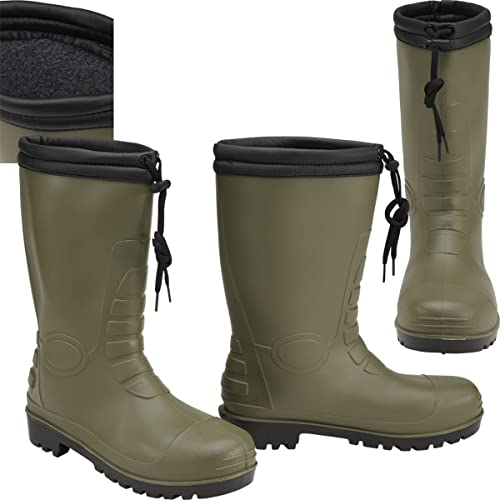 Brandit Unisex regnstövlar vinter taktiska militärstövlar, oliv, 39 EU