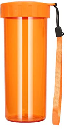Bouteille Bouteille d'eau 430ml Sports Bouteille d'eau en Plastique Portable Portable Portable Cuisine Boy Girl Goutte Drop-Voyage Eau de Voyage for l'extérieur Sport Gourde Eau (Color : D-Orange)