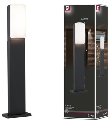 Paulmann 94852 LED Pollerleuchte Bonnie IP44 600mm 3000K 8,5W 560lm 230V Anthrazit Aluminium Außenleuchte