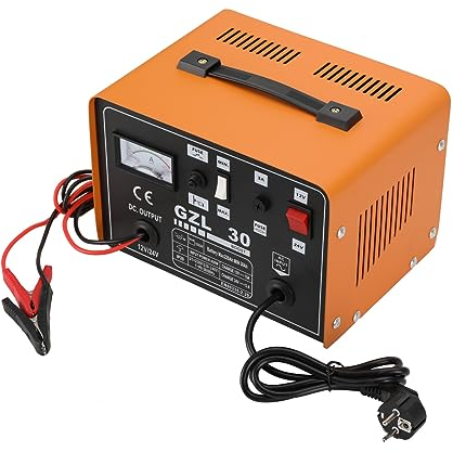 L-home 12/24V Batterieladegerät, 30A Autobatterie Ladegerät, 7-180 Ah Universal-Autoladegerät GZL-30 Schnellladung für KFZ, Auto, Motorrad, Pkw, LKW
