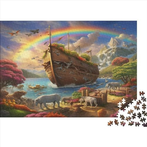 Arca Puzzle De Madera para Adultos Y Adolescentes - Fauna Juego Desafiante Y Educativo - Regalo Ideal para Parejas Y Amigos - Ejercicio Mental Y Relajación 1000pcs (75x50cm)