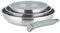 Sitram 716941 Lot de 3 Poêles en Acier Inoxydable gamme ARPEGE Ø 20,24,28 cm - Revêtement Antiadhésif Sain en Céramique effet pierre - manche amovible SITRAMOVIBLE - Tous feux dont Induction