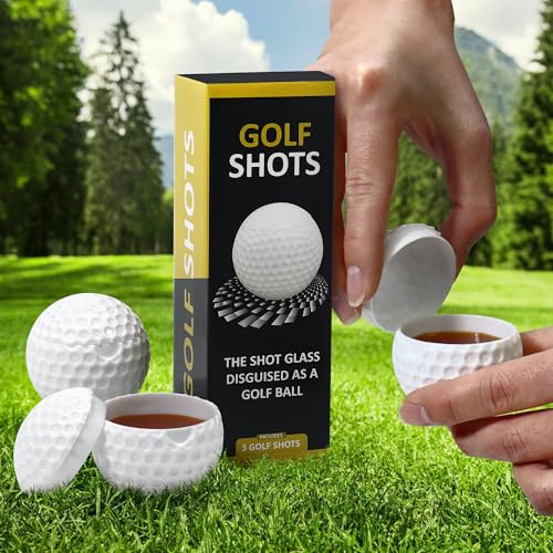 Regalos de golf para hombres, vasos de whisky novedosos, vasos de chupito personalizados con tapa, divertidos vasos de chupito perfectos para el hogar, bar, fiesta, regalos de cumpleaños para