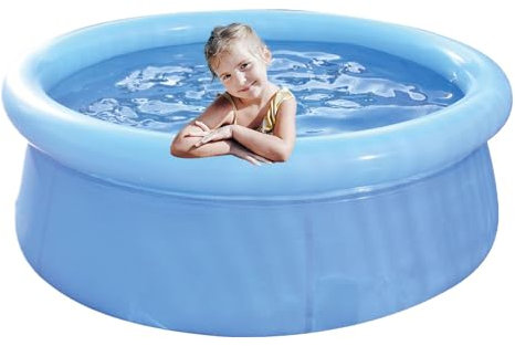 Pomurom Piscina Inflable niños, Piscina Inflable para niños pequeños - Piscina de soplado de Estanque de natación para niños pequeños | Plazo de Agua Baño inflado Grande para el Patio del Patio de