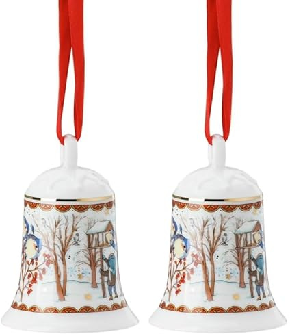 Hutschenreuther Porzellanglocke Porzellanglocke Weihnachtsglocke 21 [SP] (Packung mit 2)