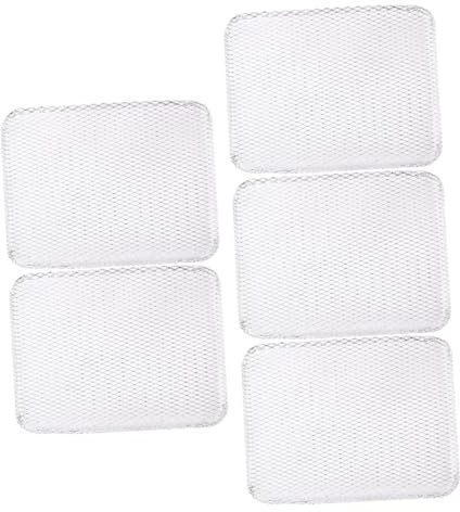 Didiseaon 5stücke Wiederverwendbar Grillmatten Nicht Haftend BBQ Mesh Pads Für Camping Und Grillen Spülmaschinenfest Schutz Für Grill Und Ofen Für Und Gemüse