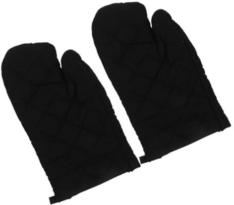 VALICLUD 2pcs Thick Cotton Kitchen Mitts Heat Oven Gloves for Women Microwave Baking Cooking Heat Resistant Insulated Gloves Washable Reusable for Oven and Microwave Use