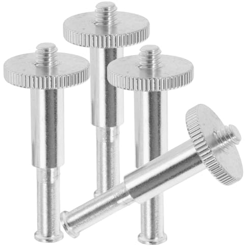 MAGICLULU 4 Stück-pack Metall Mikrofonständer Adapter 3/8 1/4 Gewinde Stabil und Langlebig Passend für Monitor Mikrofonständer und Mikrofon Ersatzstativ