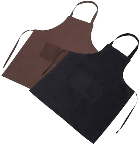 WATIIFUFU 12 St Unisex Förkläden Hängande Design med Framficka Skyddande och Mångsidiga för Kök Frisör Målning och Barbering Bekväma och Universella Arbetsförkläden