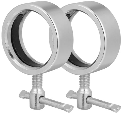 Healeved 2Pcs Metal Barbell Clip Collars Spring Clamp Weight Fasteners for Dumbbell Bars Gym Fitness Workout Locking Clips
