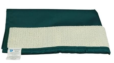 NRS Healthcare Anti-Slip Slide Sheet, Green, 80 x 80 cm, Washable at 30–74°C