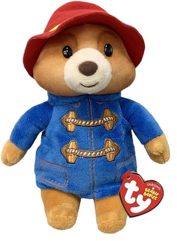 TY Paddington Bear Beanie Boos Regular | Beanie Baby Soft Plush Toy | Collectible Cuddly Stuffed Teddy
