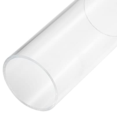 MECCANIXITY Acrylrohr, klar, starr, rund, 74 mm Innendurchmesser, 80 mm Außendurchmesser, 15,2 cm für Lampen und Laternen, Wasserkühlungssystem
