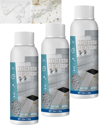 EXQST Mobili Marmo Agente per la Riparazione dei Graffi e la ristrutturazione Smacchiatore per Pietre Pulitore Marmo Nano Crystal-Plating Pulitore Marmo Pulitore Lucida Protezione di Lunga Durata
