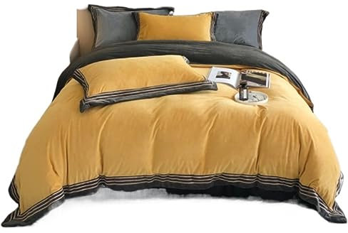 Juego Sábanas Juego de Cama Juego Sabanas Juego De Sábanas Gruesas De Doble Cara, Ropa De Cama De Franela, Juego De Cuatro Piezas, Juego De Sábanas De Invierno Juego de Sábanas Juego de Sabanas (Colo