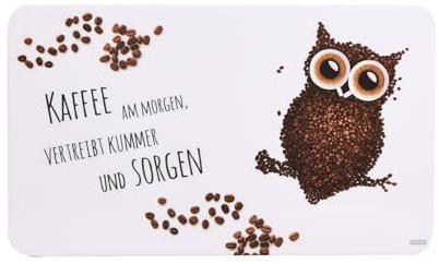 Kesper 32369 Decorative Breakfast Board Coffee Owl Charming Gift Idea