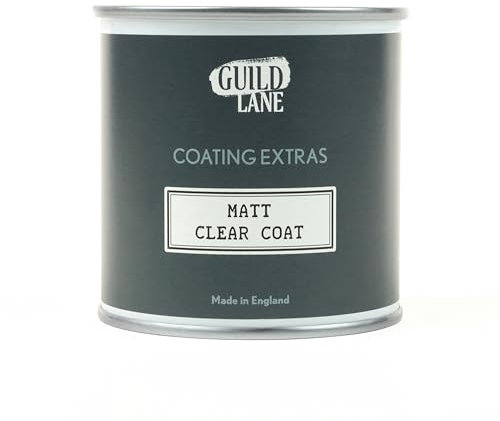 Guild Lane - Matt Clear Top Coat - Non-Yellowing Protective Acrylic Paint Sealer for Easy Application, Exceptional Coverage - Multi-Surface, Non-Toxic Clear Waterproofing Paint - 250ml