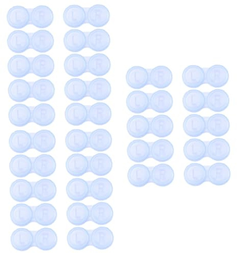 FRCOLOR 30 STK Objektivbehälter Reisen kontaktlinsenbehälter Lenses case Kontaktlinsenspender Aufbewahrungsset für Kontaktlinsen spiegelfolie Behälter für Linsenbehälter