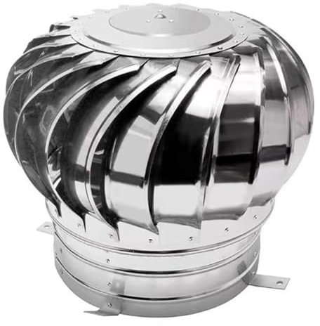 Comignoli Girevoli, Cappello Eolico for Camini in Acciaio Inox AISI 304 Fumaiolo Comignolo Terminale Antivento for Condotti di Stufe E Camini(Ø 150mm)
