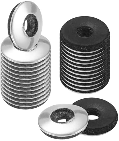 M METERXITY 80 Piezas De Arandelas De Goma De Sellado Con EPDM, Acero Inoxidable 304#8 x 1/2OD Arandelas De Neopreno Para Pernos/Tornillos/Maquinaria/Barcos/Techos