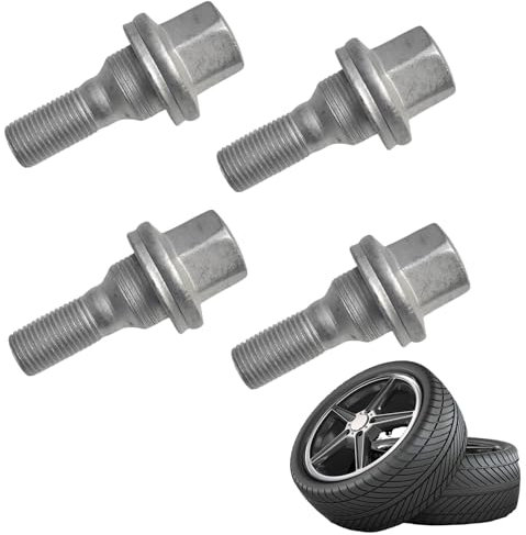 Bulloni per Ruote Automobilistiche,Bullone Ruota in Acciaio al Carbonio,Bulloni per Cromati,per Peugeot 1007 206 207 307 308 406 Citroen C5 C4L 540567 5405.67 M12 4 Pezzi Tokaneit