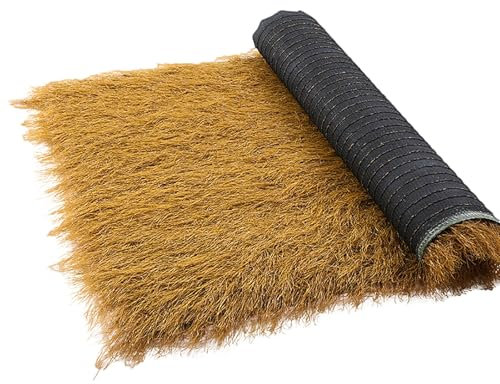 Künstliches Strohdach Matten, Strohfliesen, Mexikanische Stil Reetdach Palmgras Rolle, Strohdach Deko, Entenblindgras, Feuerfest Und Anti-Aging, Für Garten, Ssonnenschirm, Pergola, Bar(0.5x8m(1.64x26.