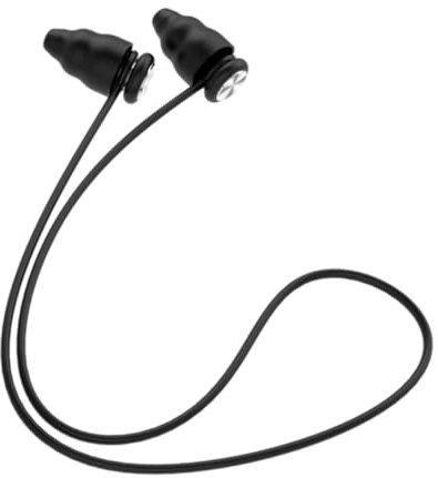 Vaguelly Cordon Pour Bouchons Oreilles Antibruit Silicone Noir Adaptés Pour Sommeil Travail Et Études Et Réutilisables