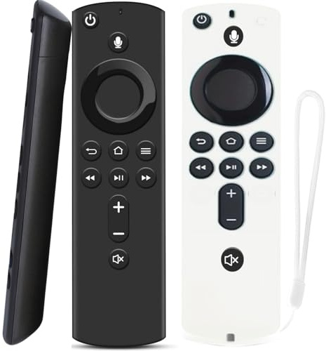 Fire Stick Remote Replacement 2nd Gen, Compatible TV Remote with Voice Control, Works with Fire Stick, Fire Stick 4K/ Lite/Max, Fire TV Cube Devices
