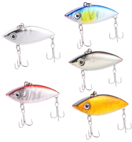 Toddmomy 5piezas Cebos De Pesca Natación Realista Cebos Biónicos Señuelos De Colores Vibrantes para Agua y