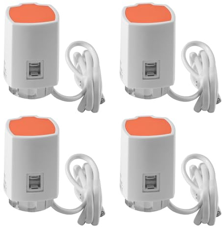 Silkwish 4x Stellantrieb Fussbodenheizung 230V AC, Thermischer M30x1,5 NC - Elektrischer Stellmotor Stromlos Geschlossen - Thermot Stellmotor für Heizkreisverteiler & Temperaturregler